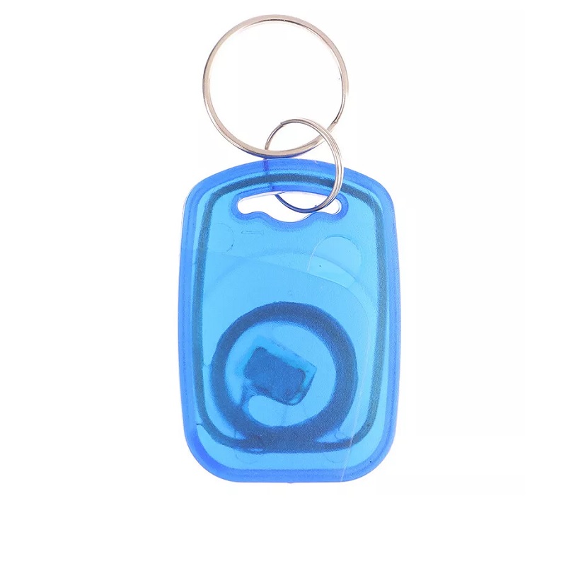 Bilde av Blue RFID rewriteable Key fob 125 KHZ EM ID and magic writeable IC 13.56 Mhz. Keyfob tag. 70102981 (DE,SE,NO,FI,RO,PL)